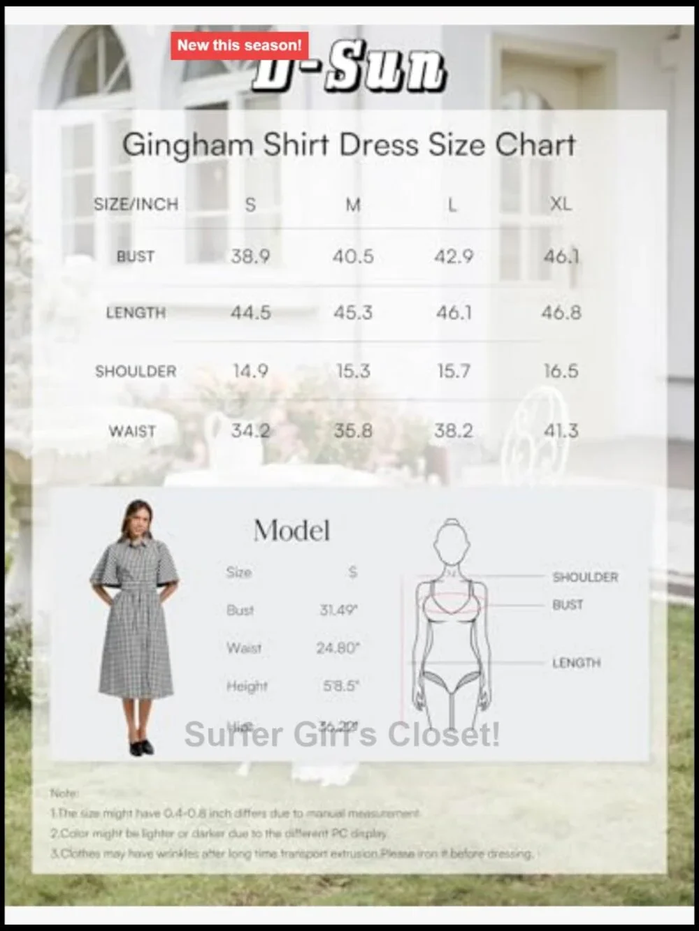 Women's Plaid Shirt Dress Button Down V Neck Cape Sleeves Midi with Belt Pocket
